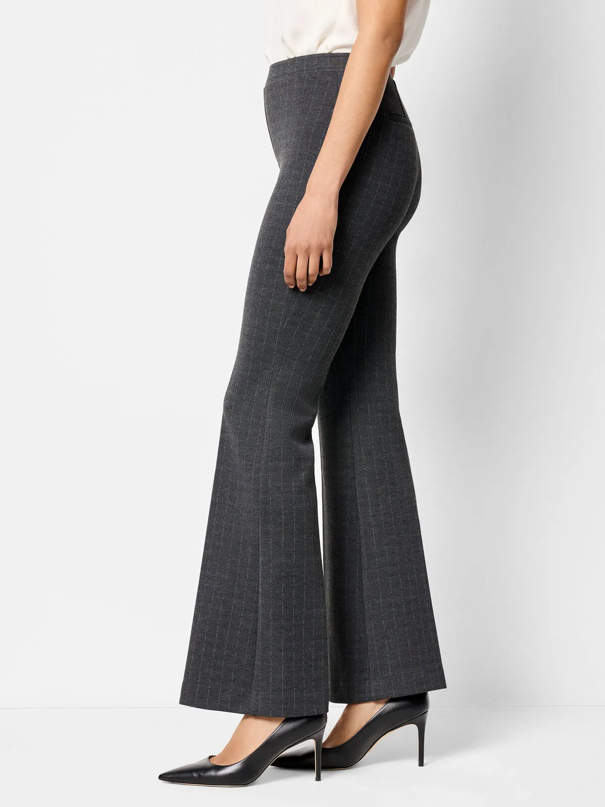 30.5" Pinstripe Knit Bootcut Pant