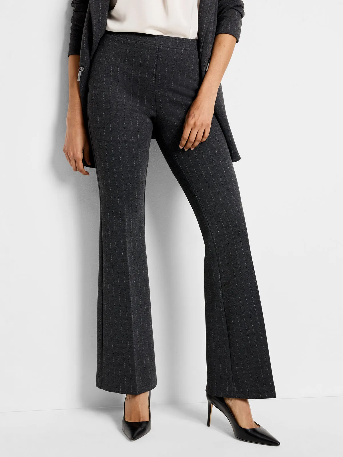 30.5" Pinstripe Knit Bootcut Pant