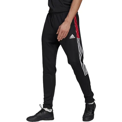 Adidas Men's Tiro 21 Track Pants - Black / Team Power Red