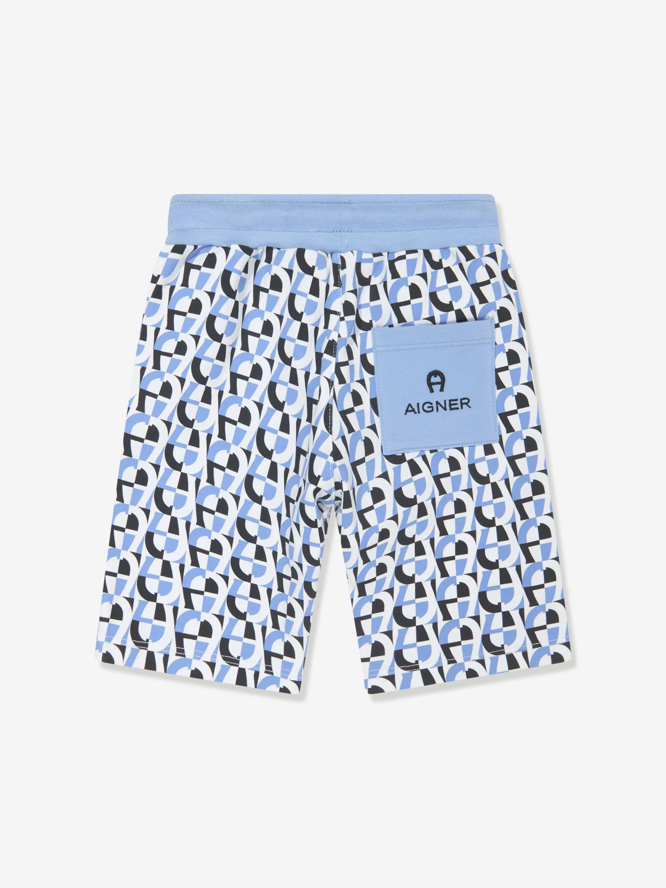 Aigner Baby Logo Bermuda Shorts in Blue