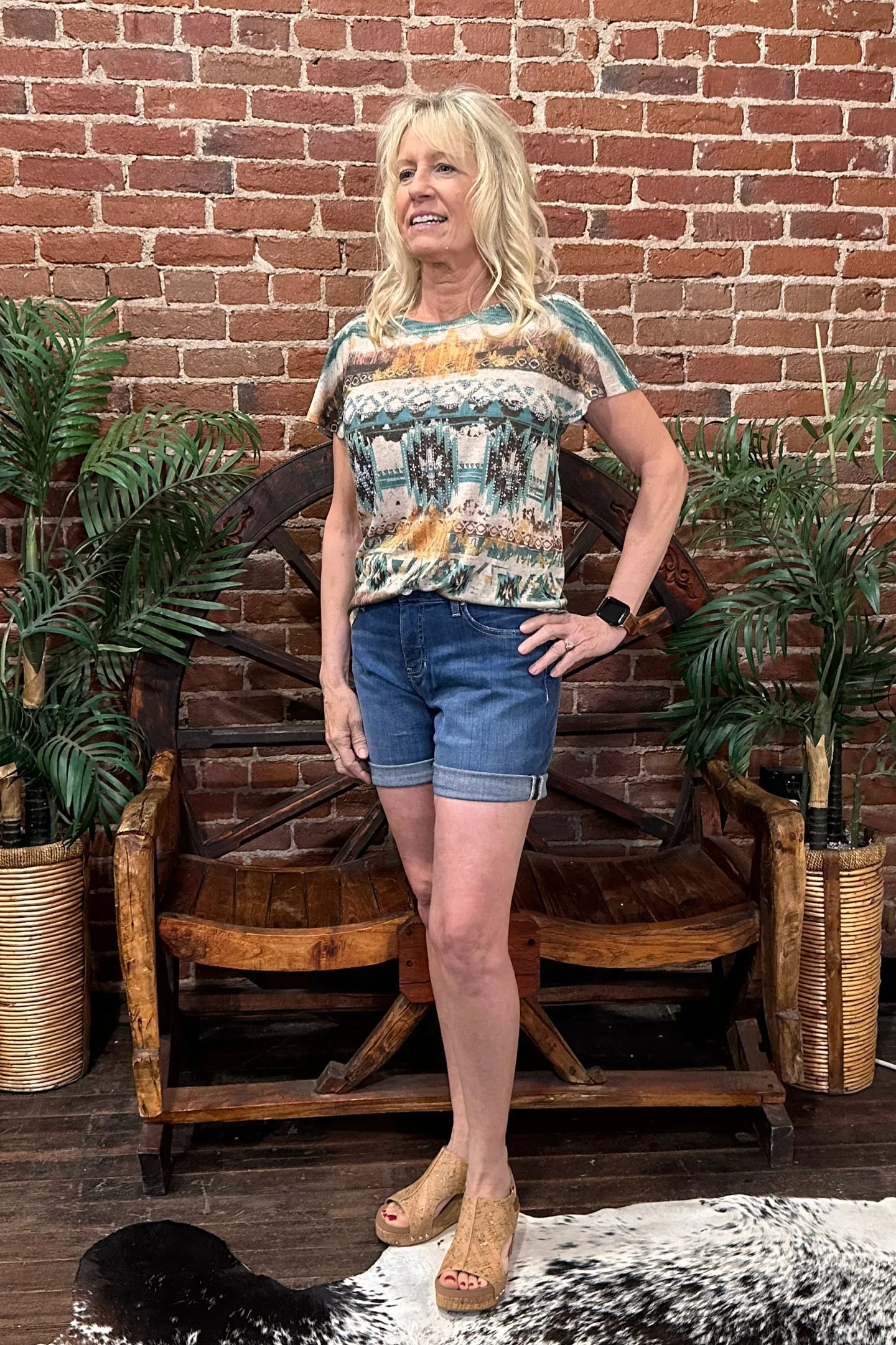 Alex Mid Rise Boyfriend Short by JAG Jeans