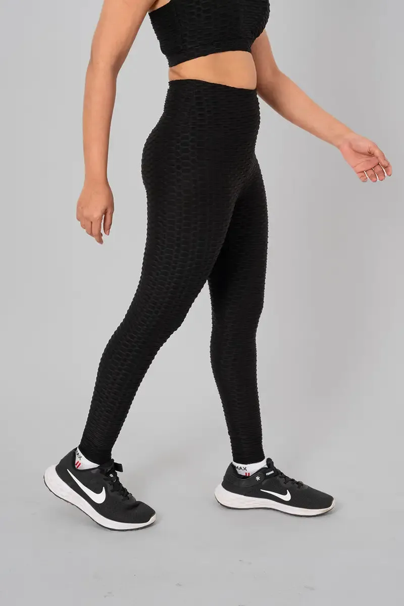 Anti Cellulite Women's Leggings - Black