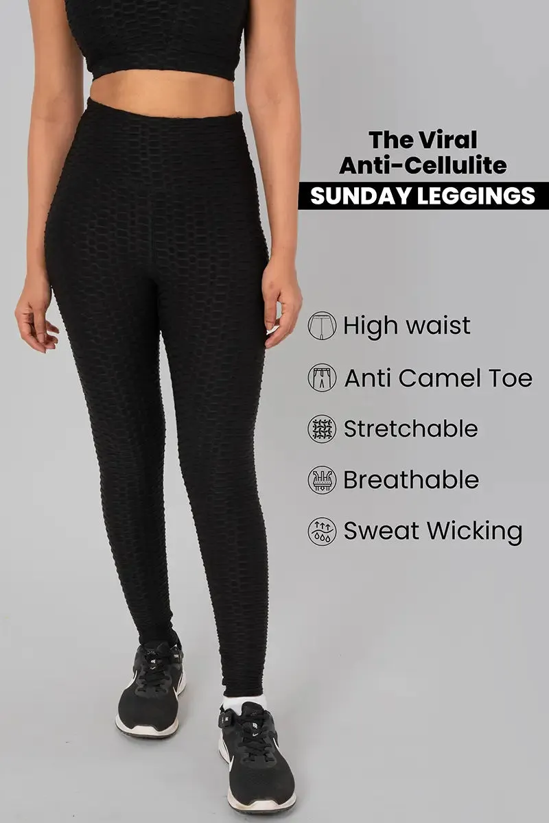 Anti Cellulite Women's Leggings - Black