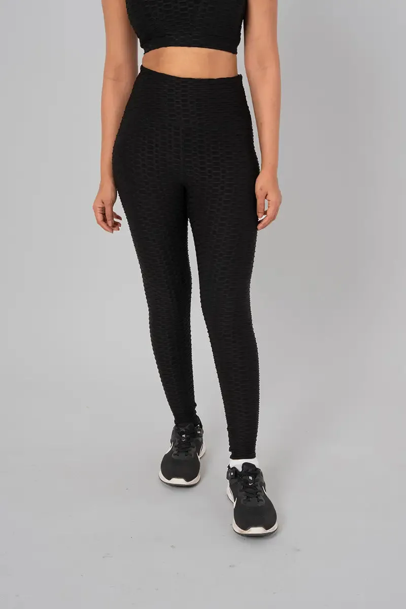 Anti Cellulite Women's Leggings - Black