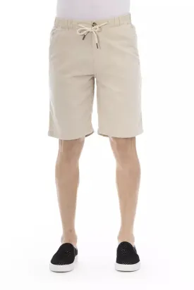 Baldinini Trend Beige Cotton Men Bermuda Short