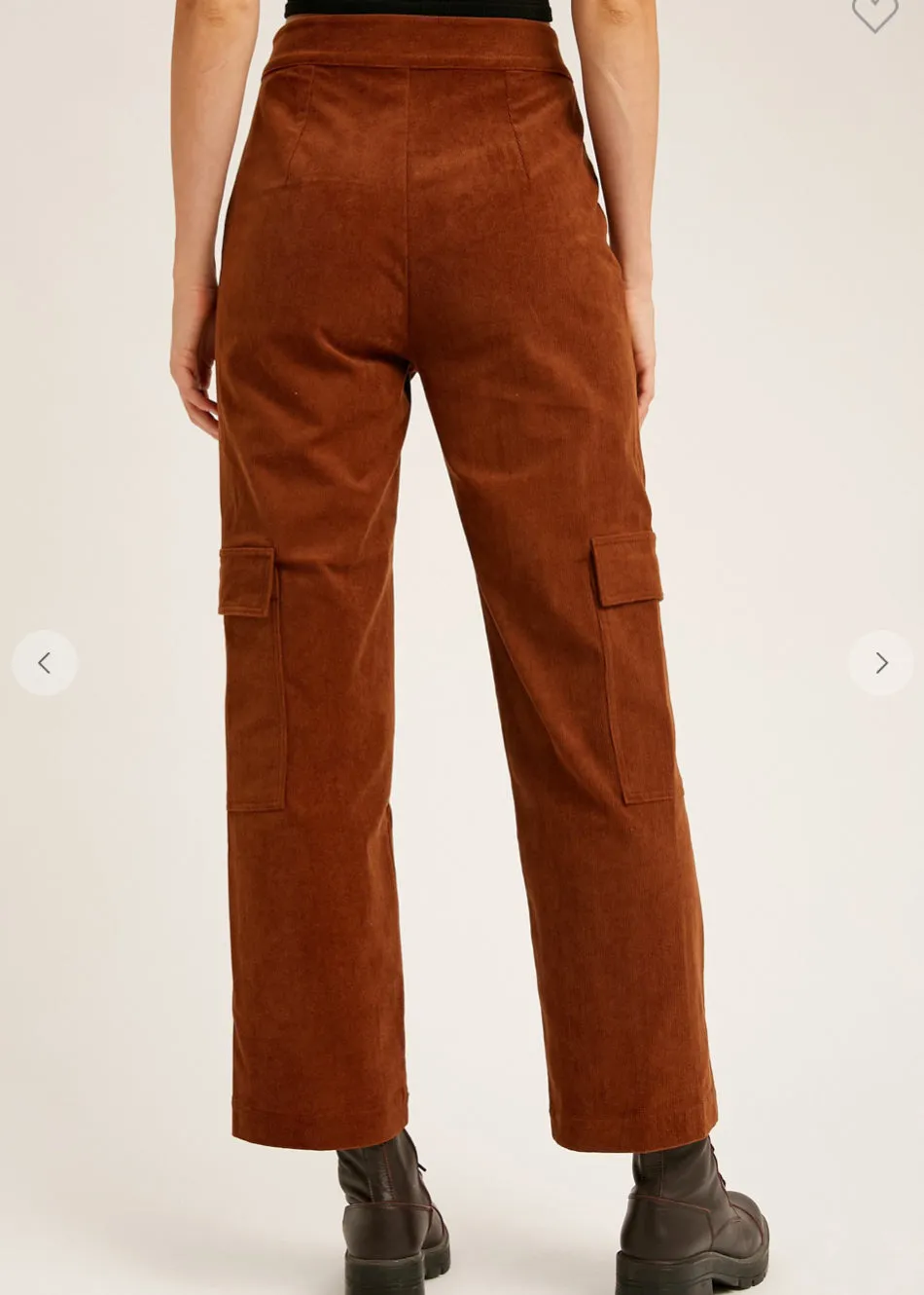 Barberry, Womens Corduroy Cargo Crop Pant