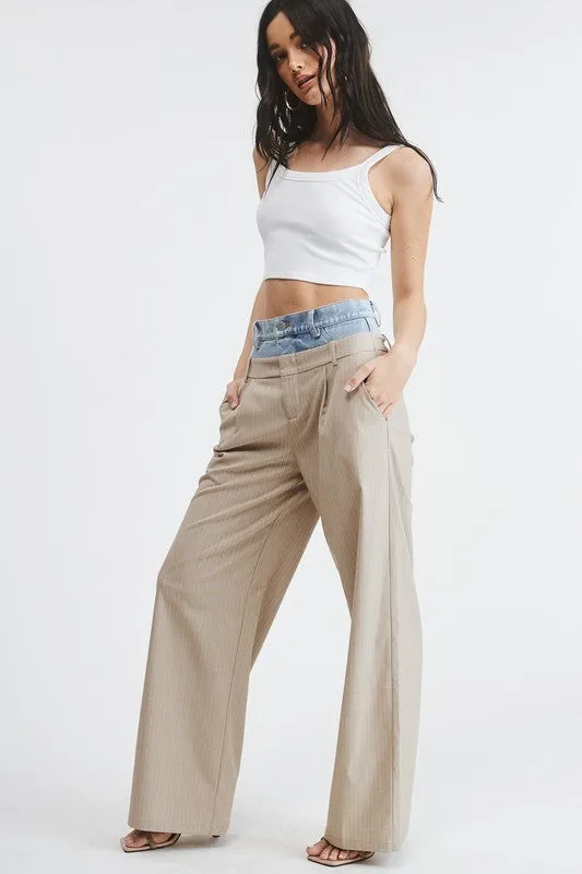 Beige Billie Trousers