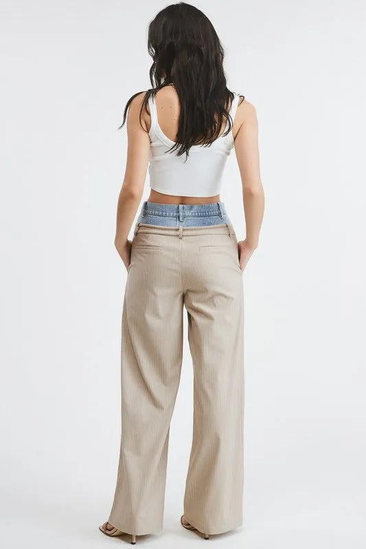 Beige Billie Trousers