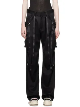 Black Articulated Tuxedo Trousers