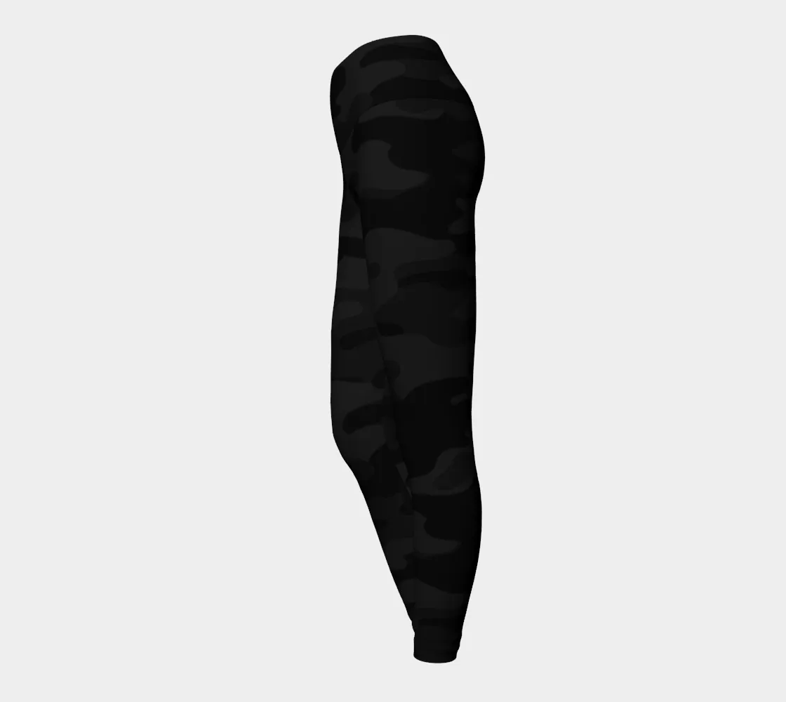 Black Camouflage Yoga Pants