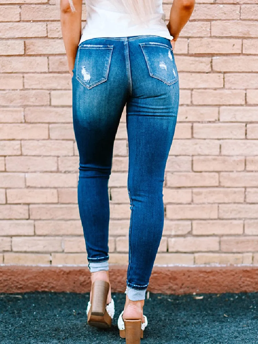 Blue Distressed Jeans