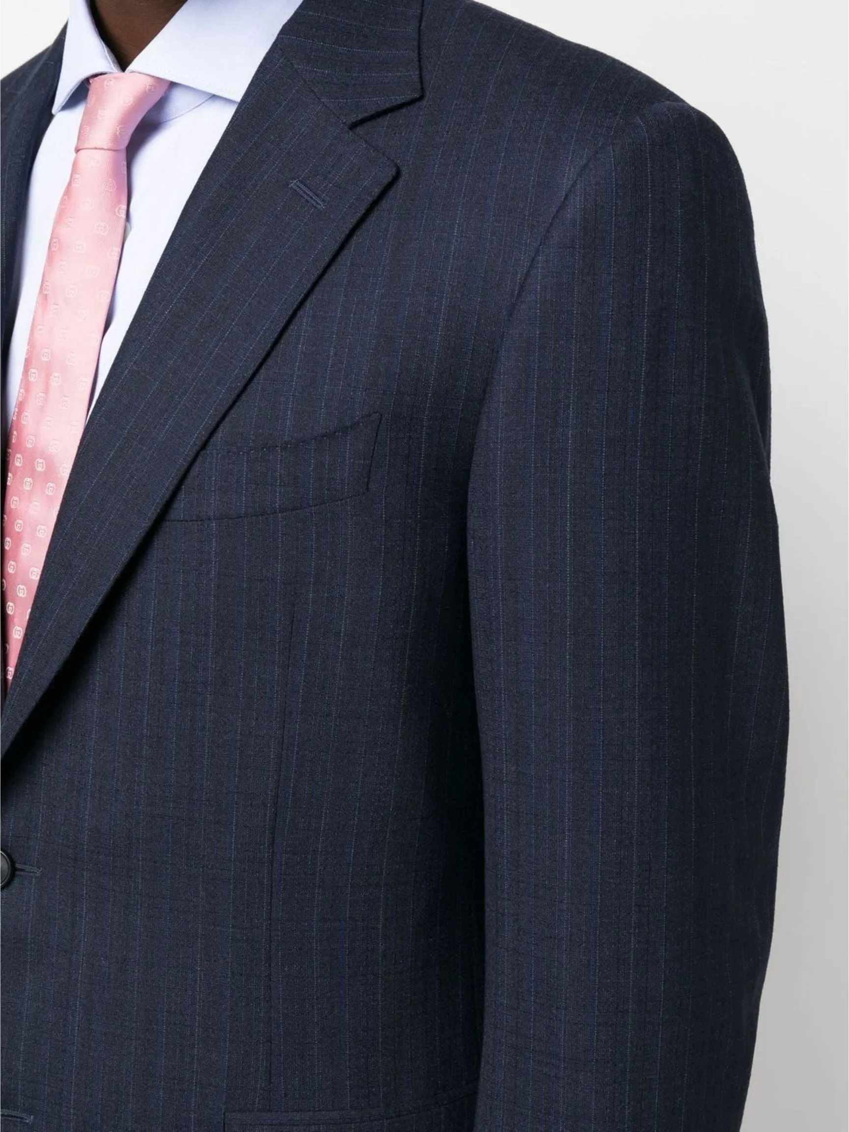 Blue Pinstripe Suit