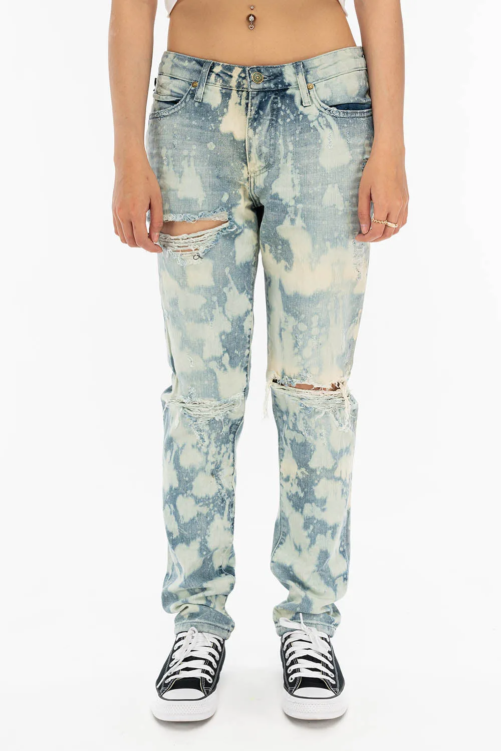 BOYFRIEND STYLE WOMENS JEANS IN MARCEL INDIGO WASH