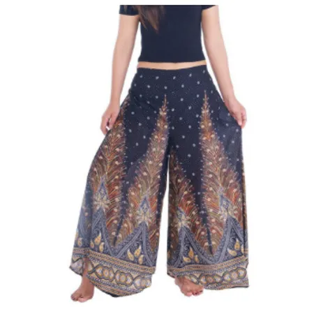 BUNDLE: 4-Pack Palazzo Pants X-Large (Assorted Prints) - Thailand