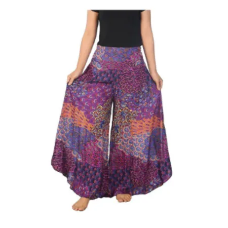 BUNDLE: 4-Pack Palazzo Pants X-Large (Assorted Prints) - Thailand