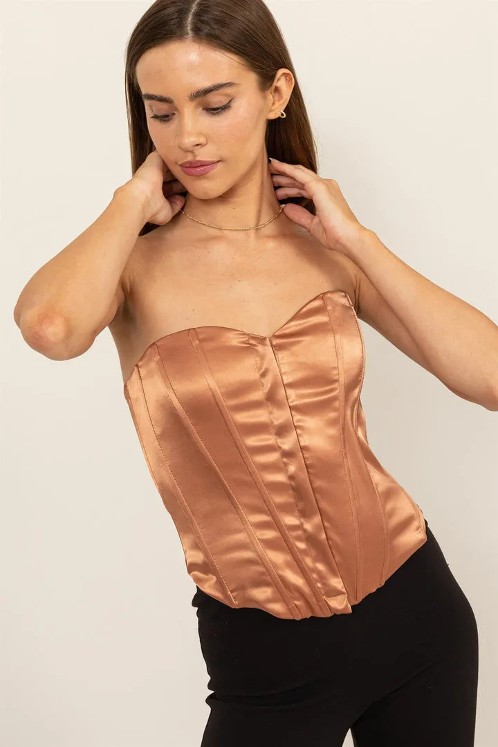 Bustier Satin Top