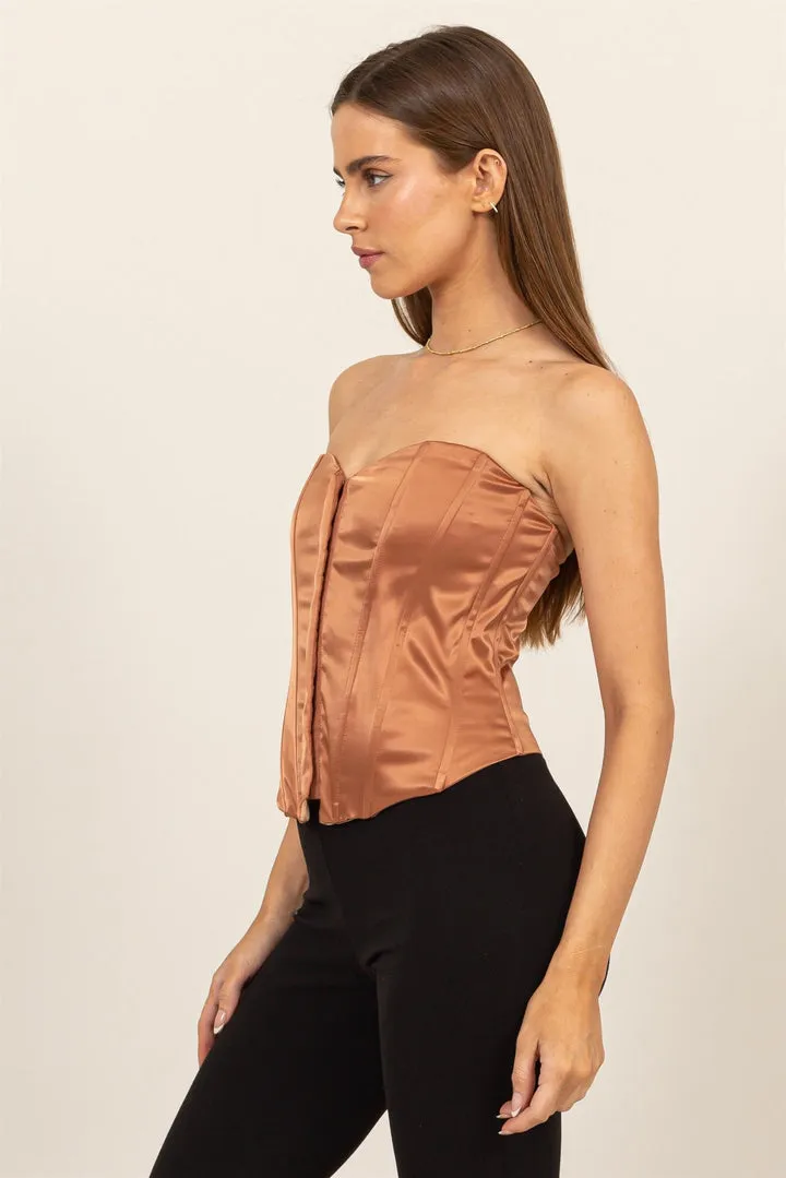 Bustier Satin Top