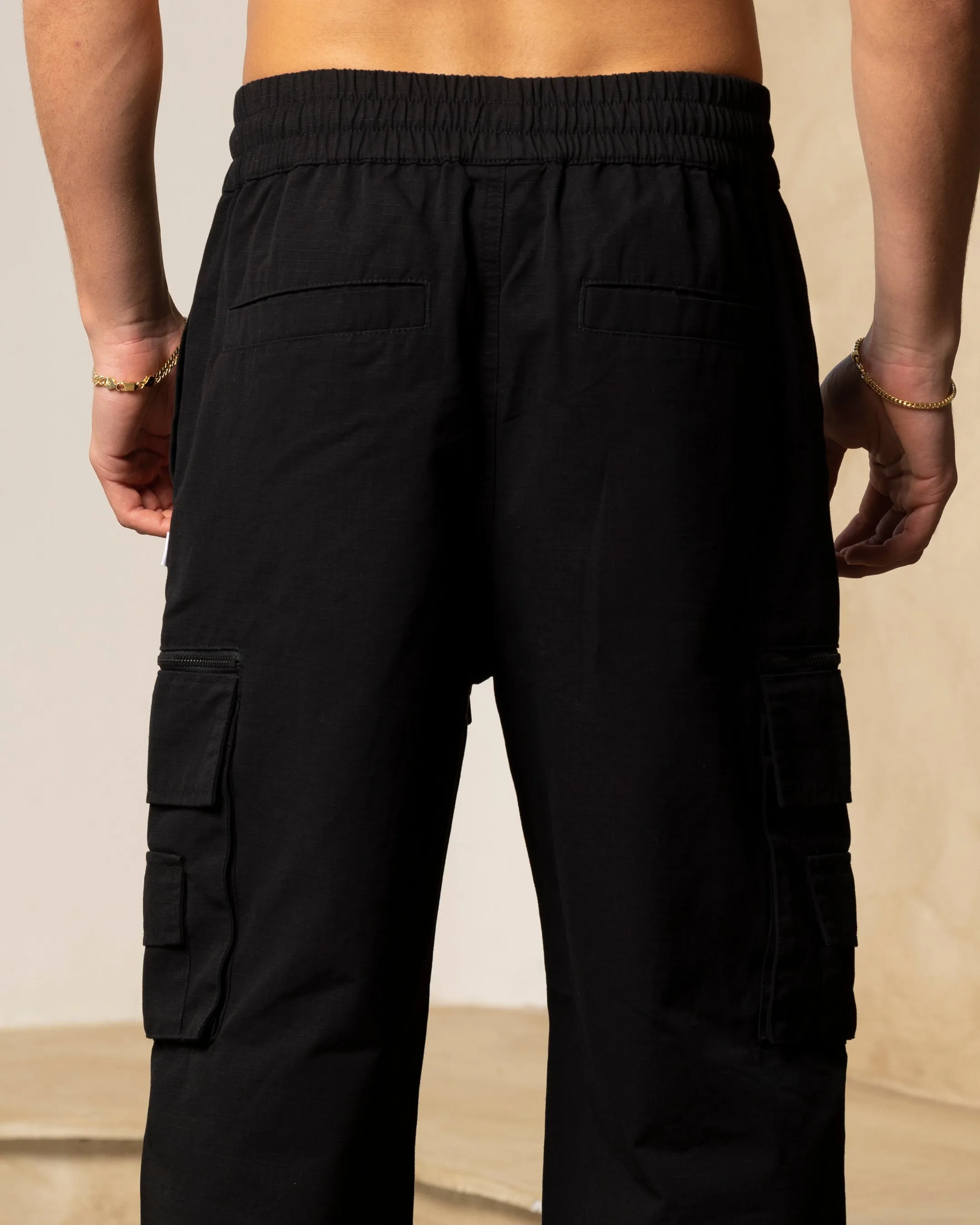 Carre Tactic Cargo Joggers Black