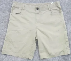 Columbia Sportswear Bermuda Shorts Men's Size 10 Tank Khaki Super Stretch Shorts