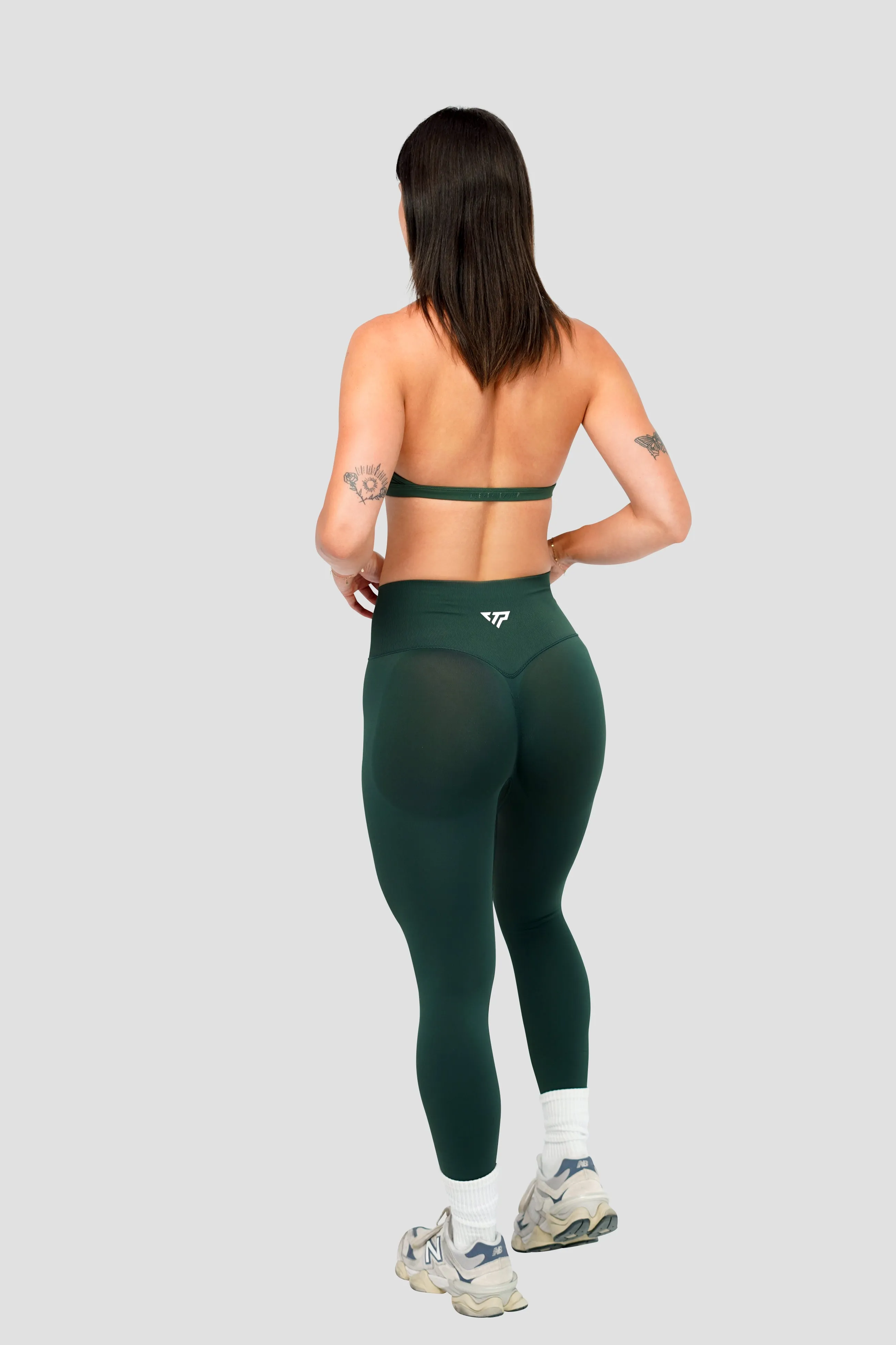 CORE SCRUNCH LEGGINGS -  FOREST GREEN