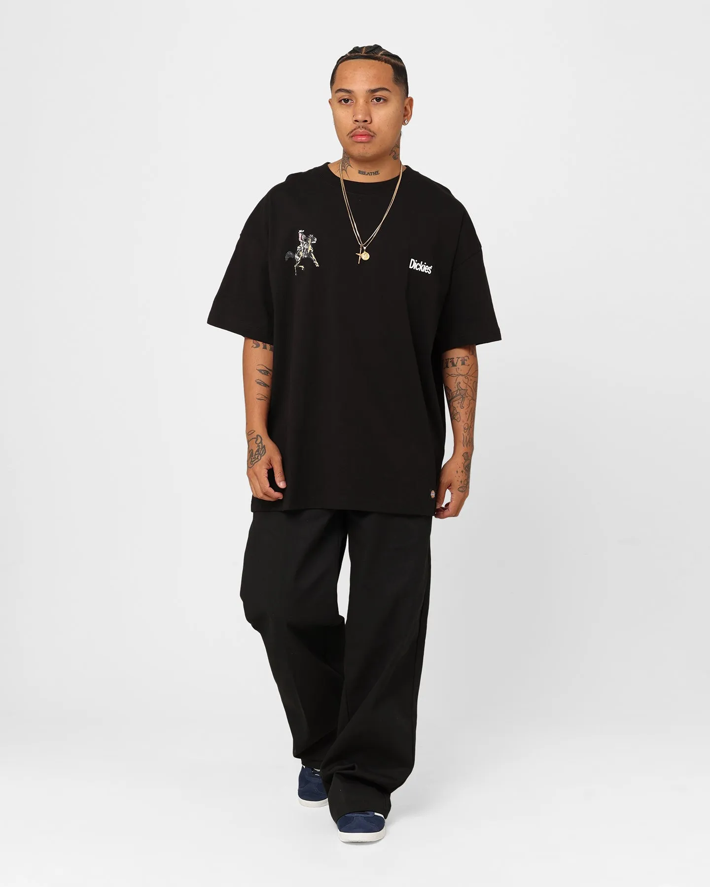 Dickies 852AU Loose Fit Washed Pants Black