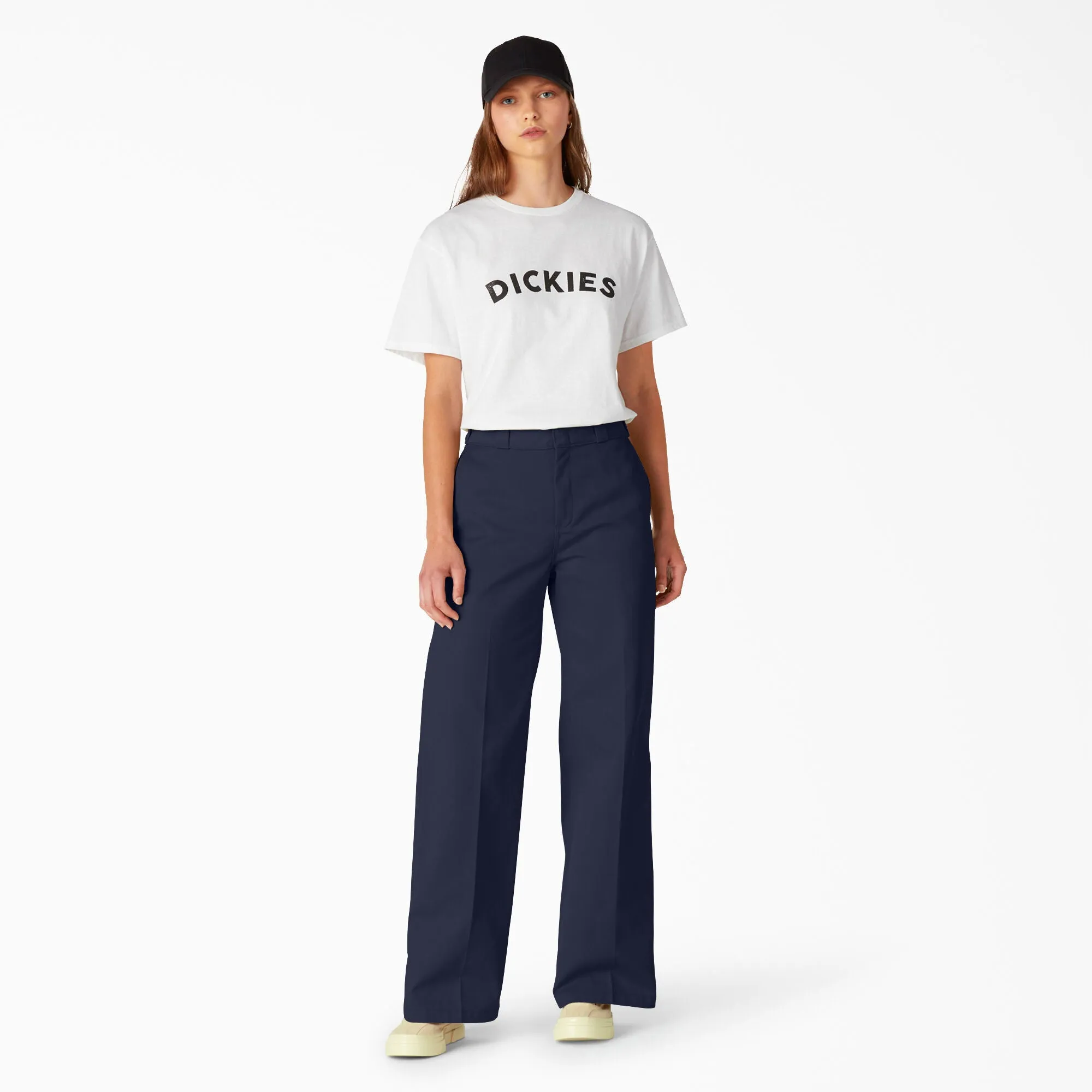 DICKIES - WOMEN'S WOMEN'S WIDE LEG PANT INK NAVY