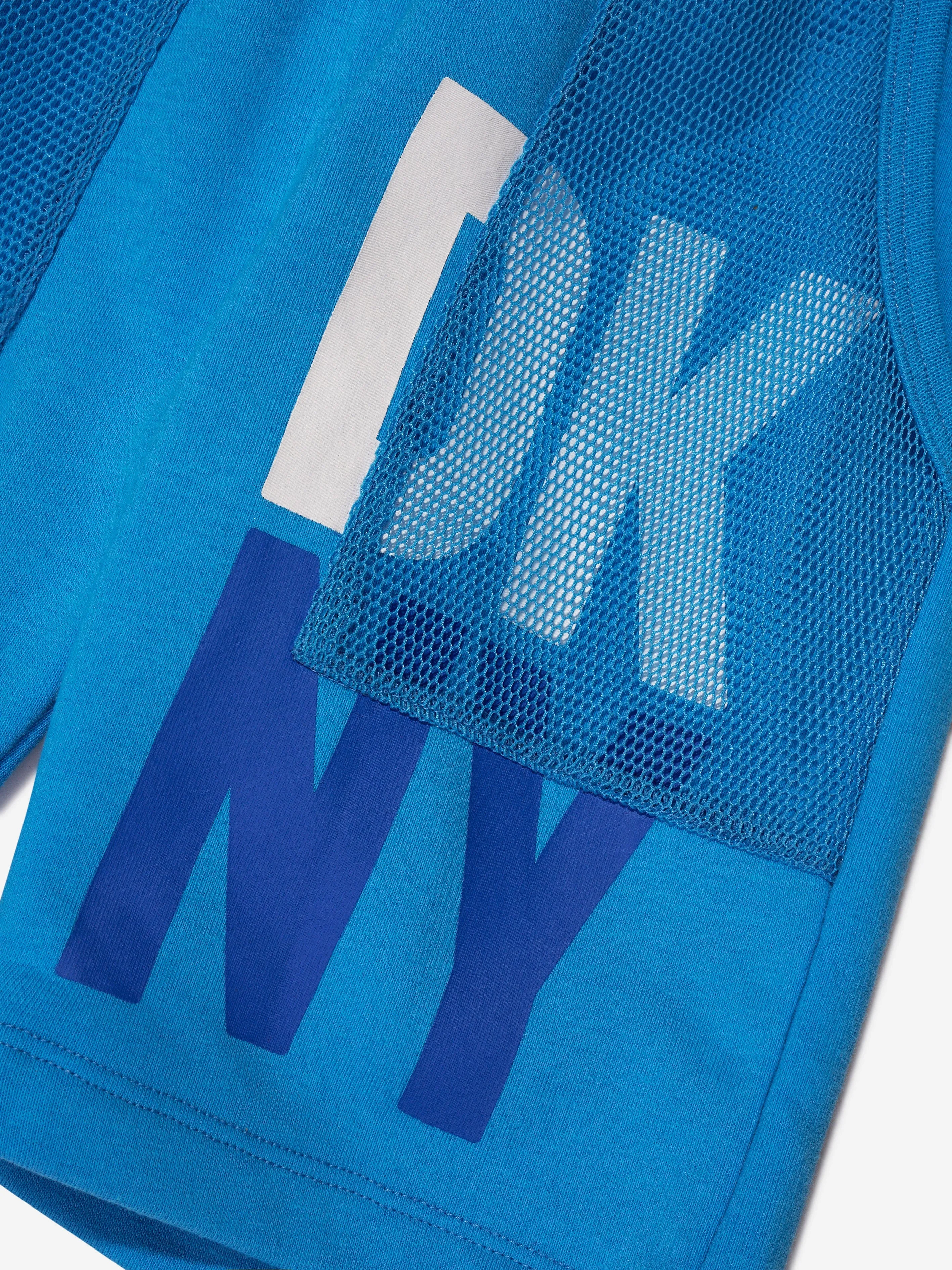 DKNY Boys Logo Bermuda Shorts in Blue