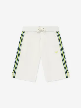 Emporio Armani Boys Logo Bermuda Shorts in White