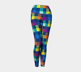 Festive Pixels Yoga Leggings