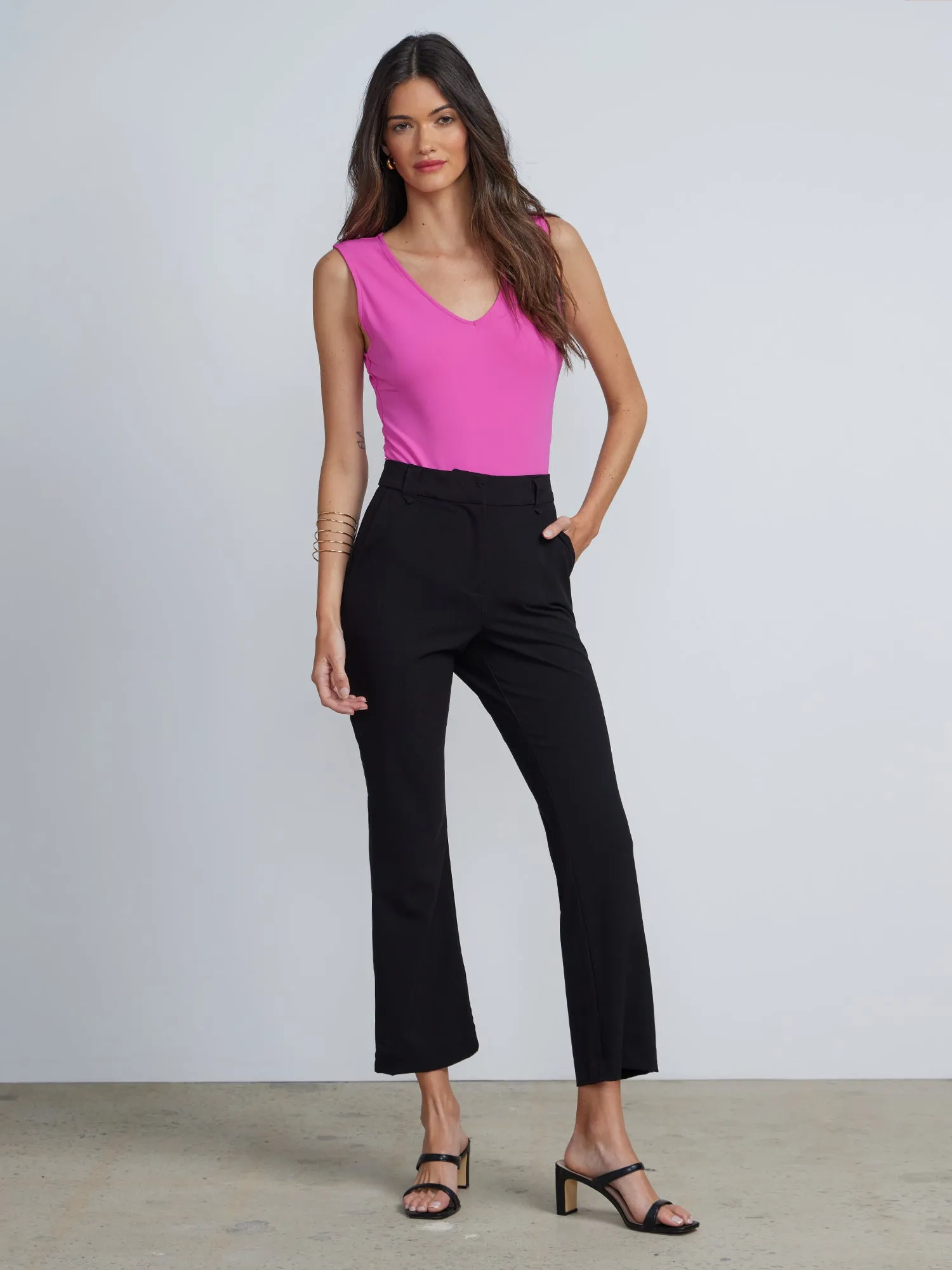 Flared Ankle Length Pants