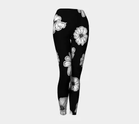 Floral Silhouette Yoga Leggings