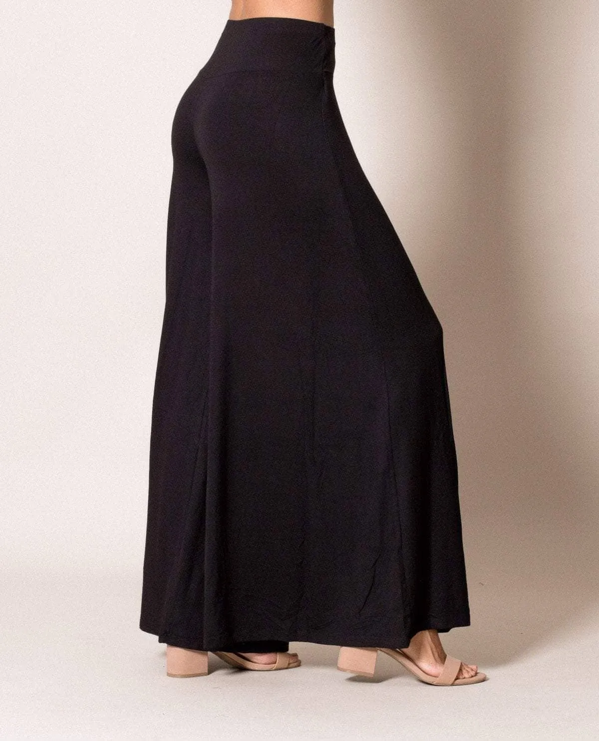 Flowy Palazzo Pants - Black