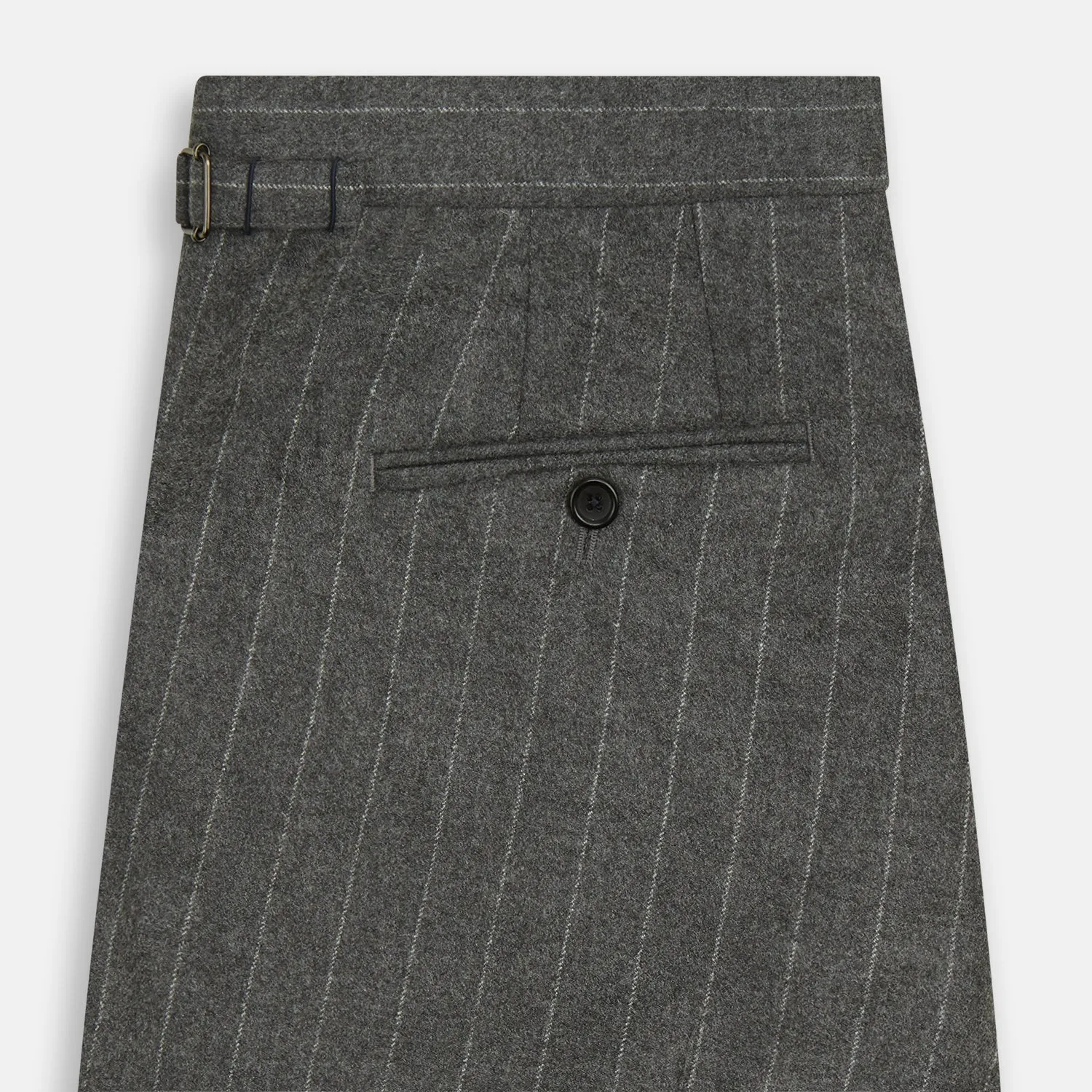 Grey Pinstripe Henry Trousers