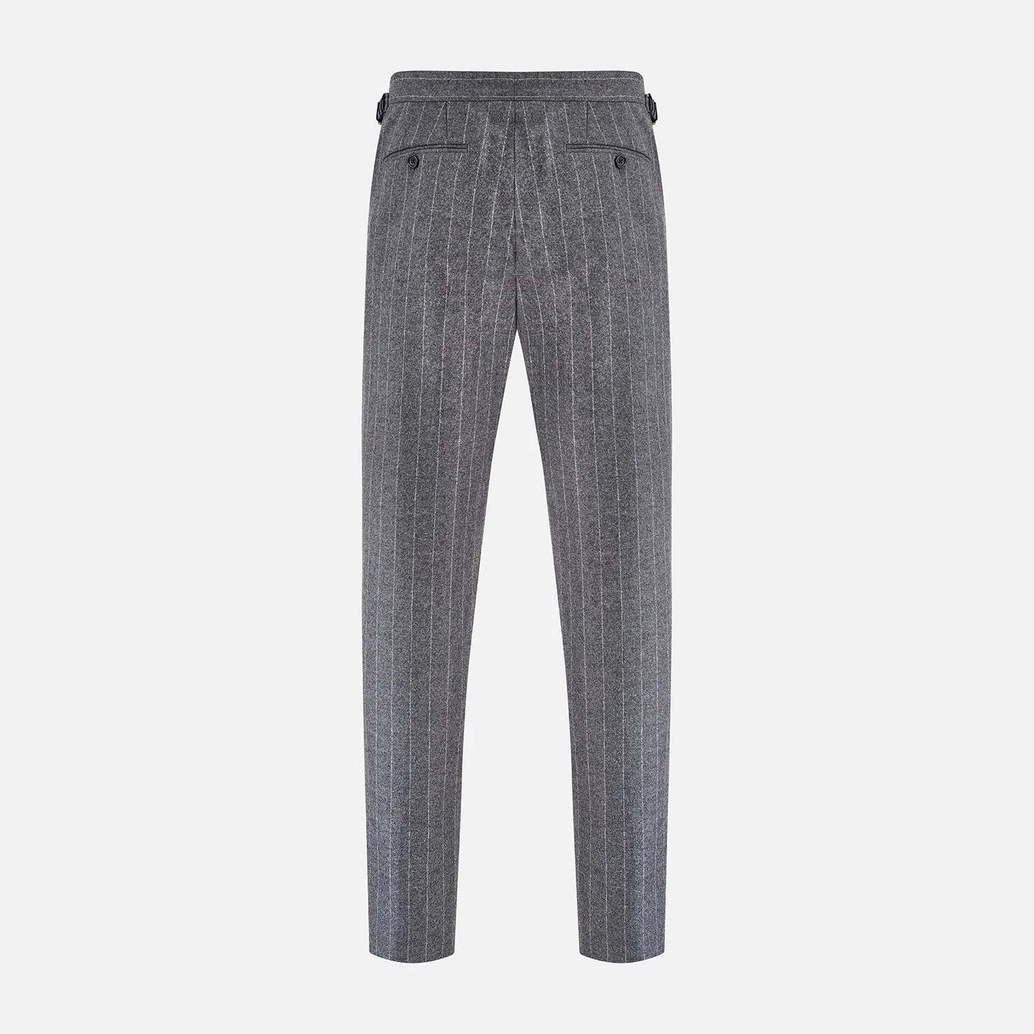 Grey Pinstripe Henry Trousers