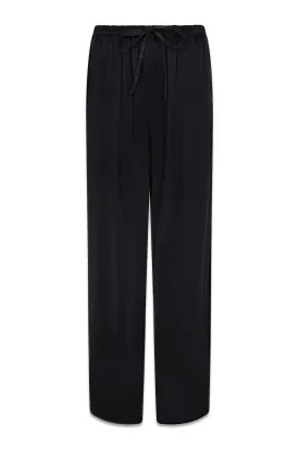 Imogen Black Satin Trousers