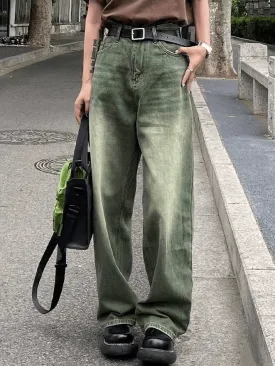 Joskaa Vintage Green Wash Boyfriend Jeans