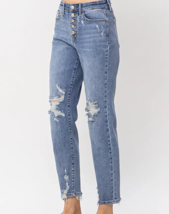 JUDY BLUE- Emily Boyfriend Jeans