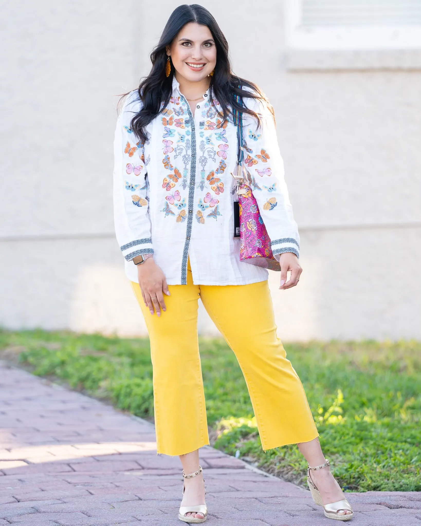 Judy Blue Yellow Crop Jeans