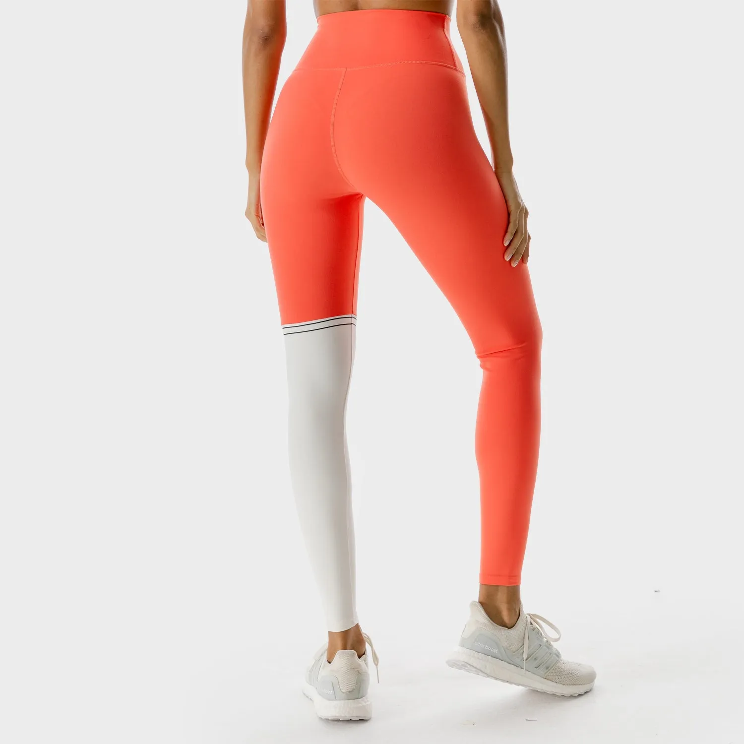 LAB360° Colour Block Leggings - Hot Coral