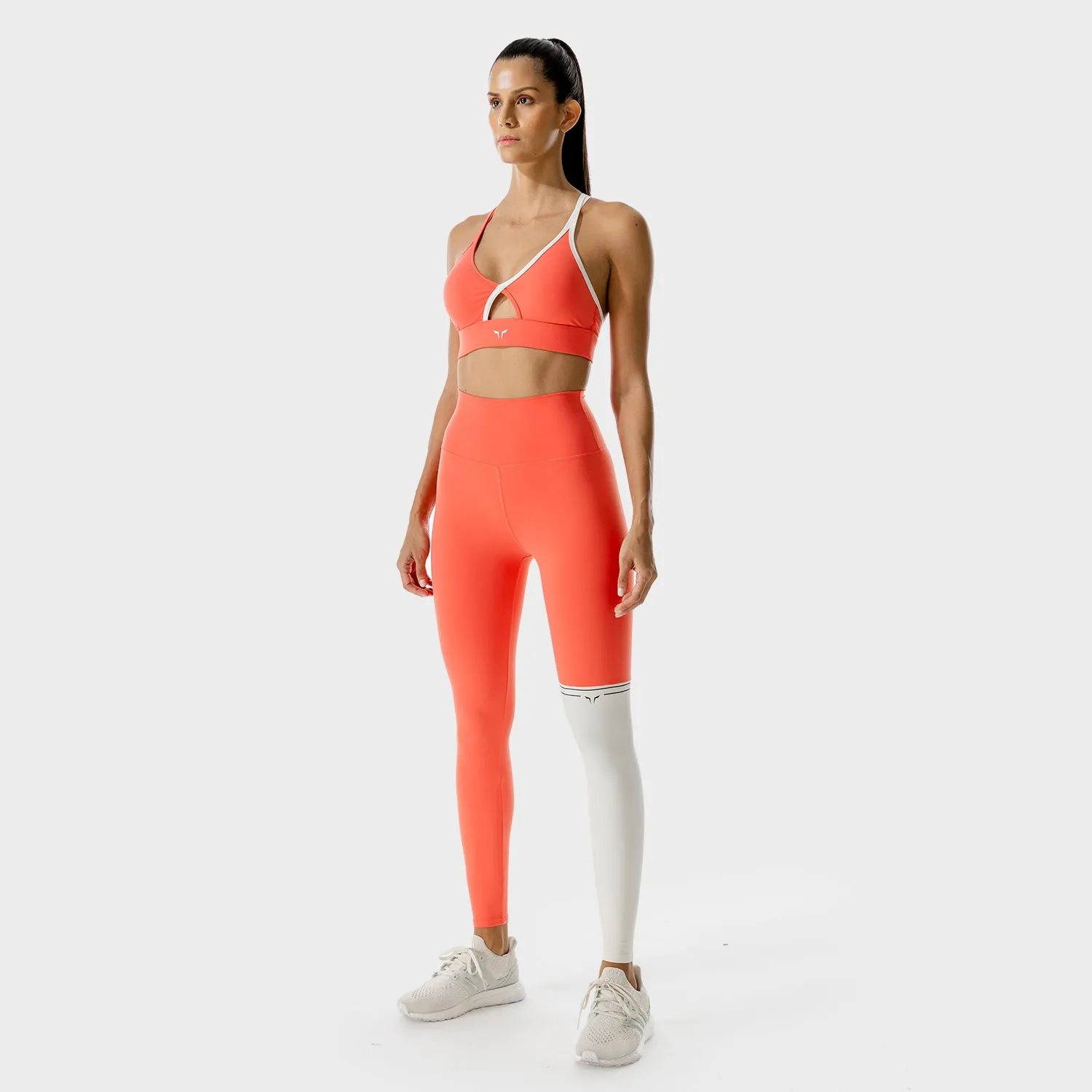 LAB360° Colour Block Leggings - Hot Coral