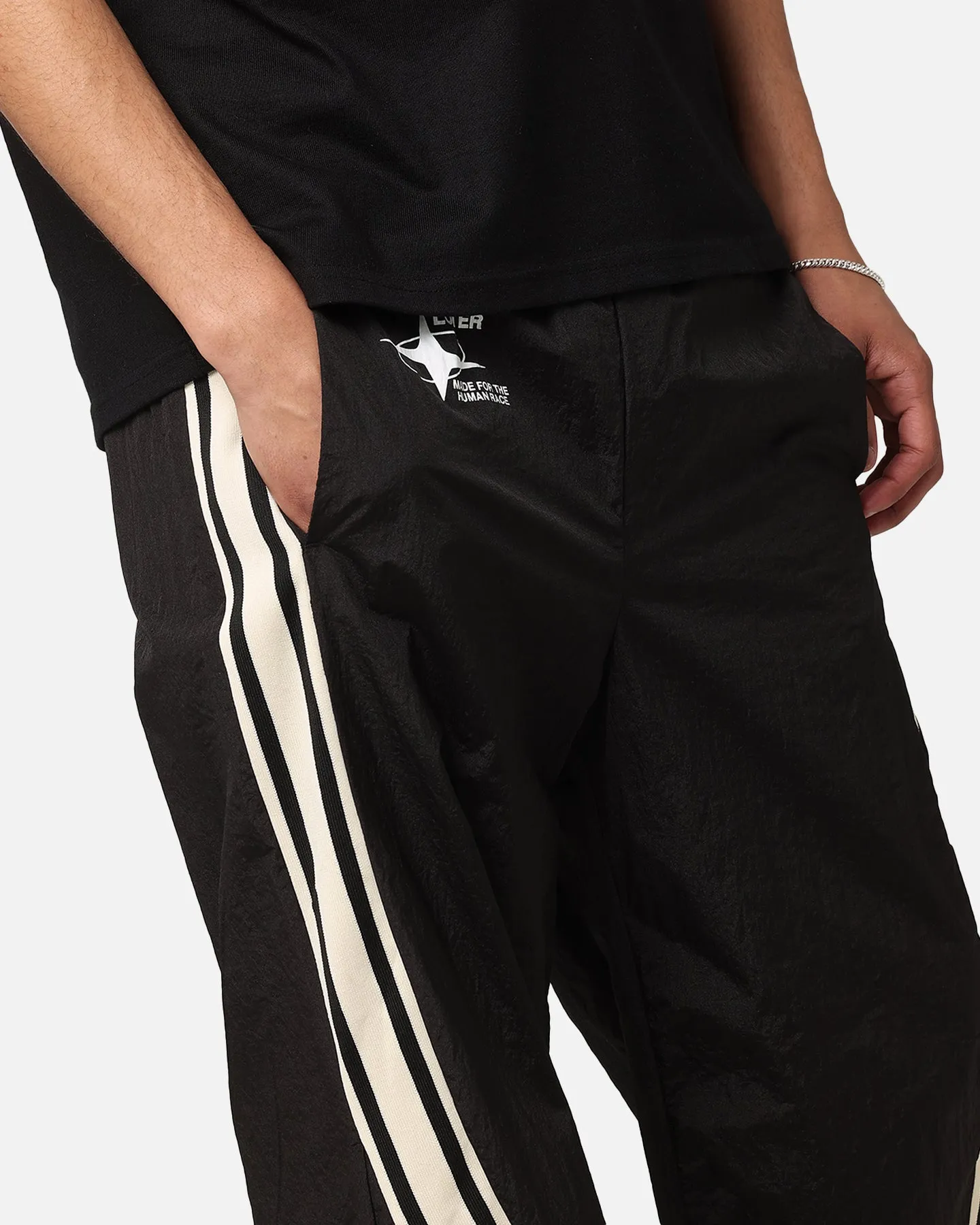 Loiter Wave Break Track Pants Black