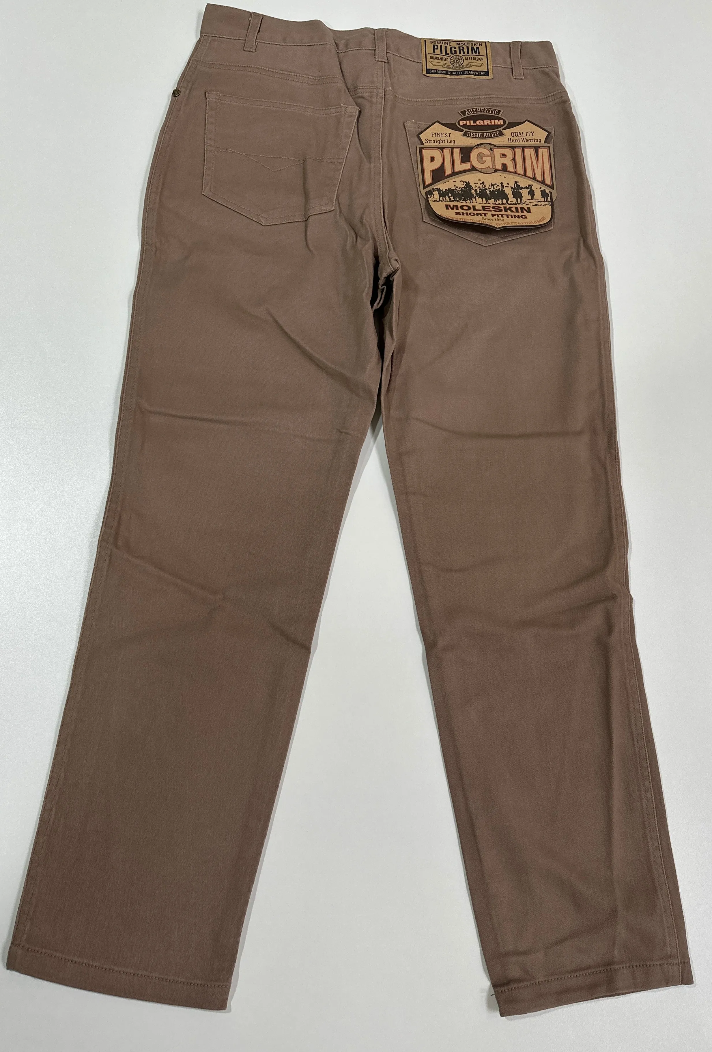 Mens 5 Pocket Western Moleskin Jean, Regular Fit, Regular Leg, Acorn