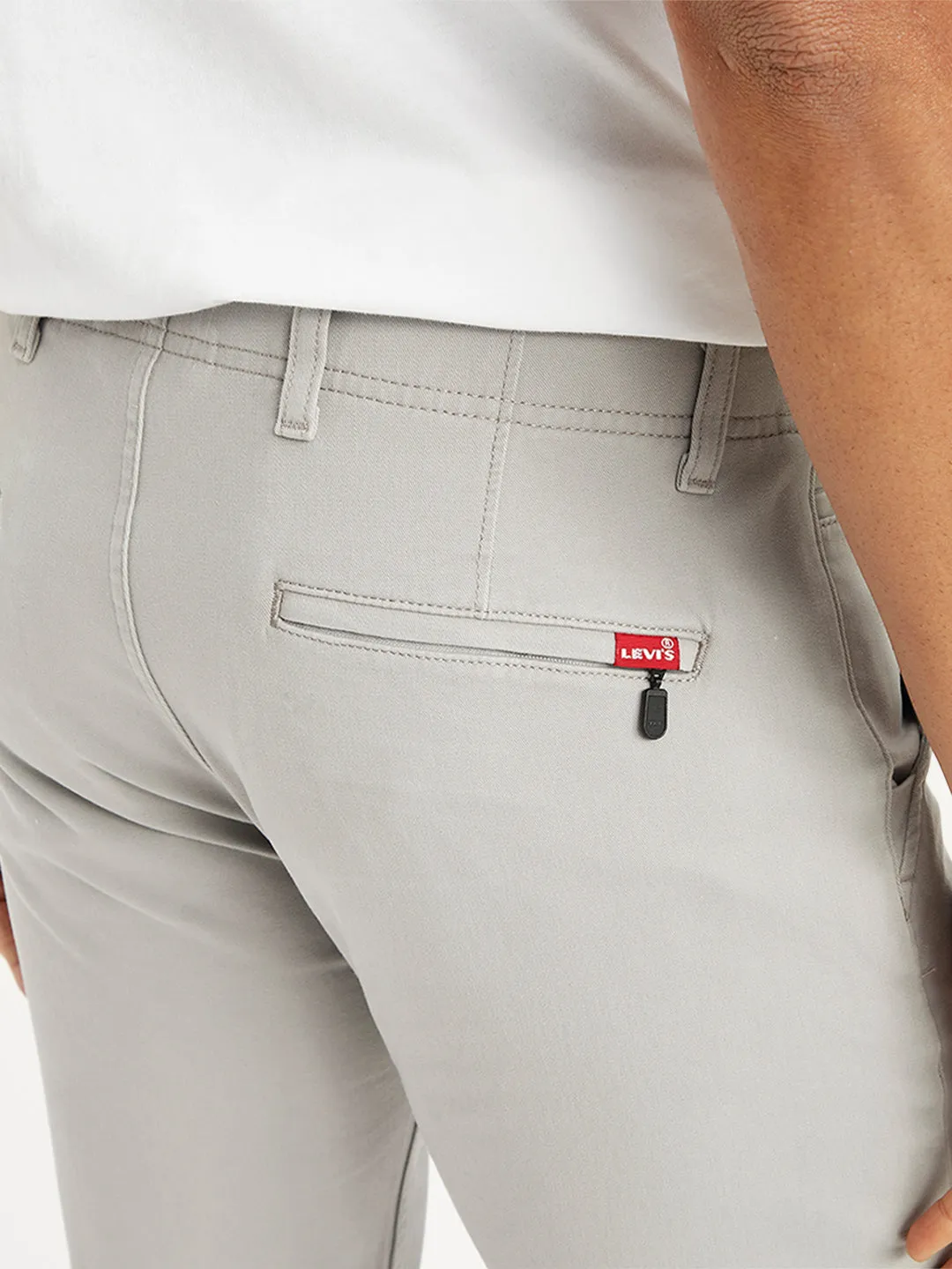 Men's Grey Slim Fit Chinos