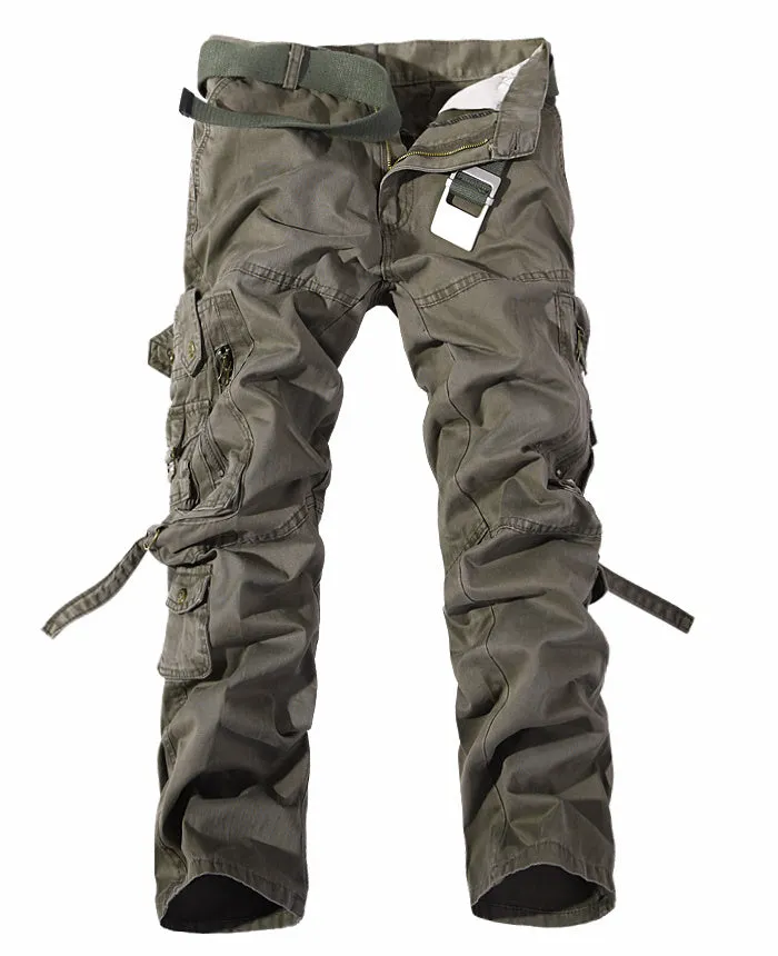 Men's Multi-Pocket Washed Cargo Pants | Stylish & Functional Utility Pants