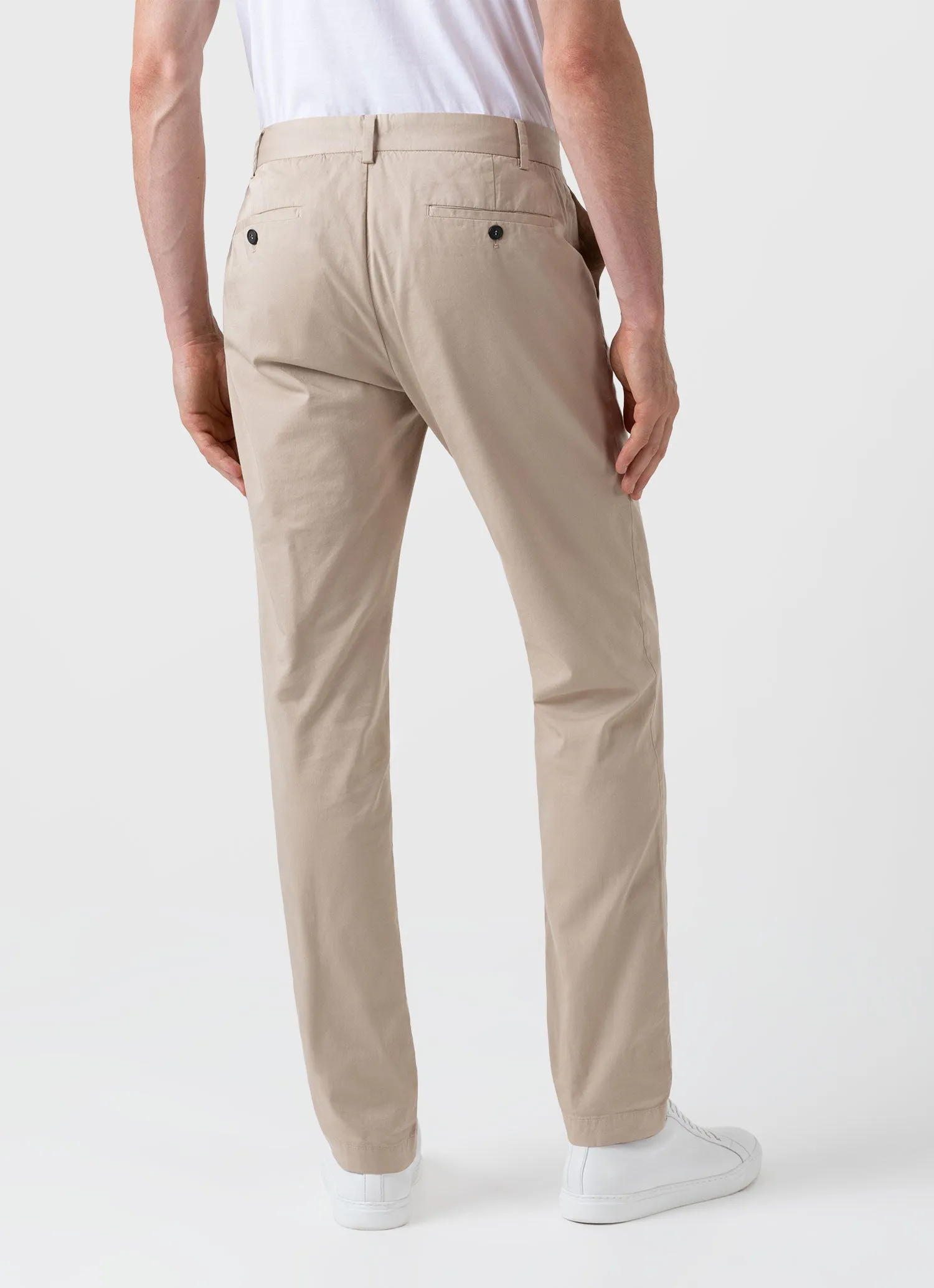 Men's Slim Fit Chino in Light Stone