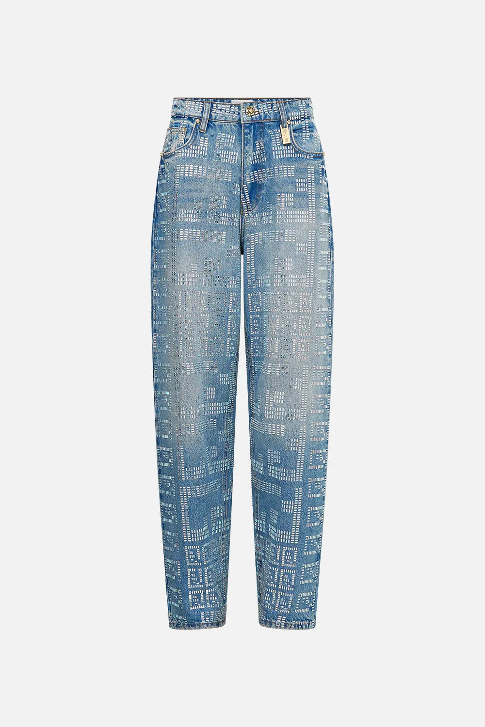 MILLA MYSTIC MONOGRAM GIRLFRIEND JEAN DENIM