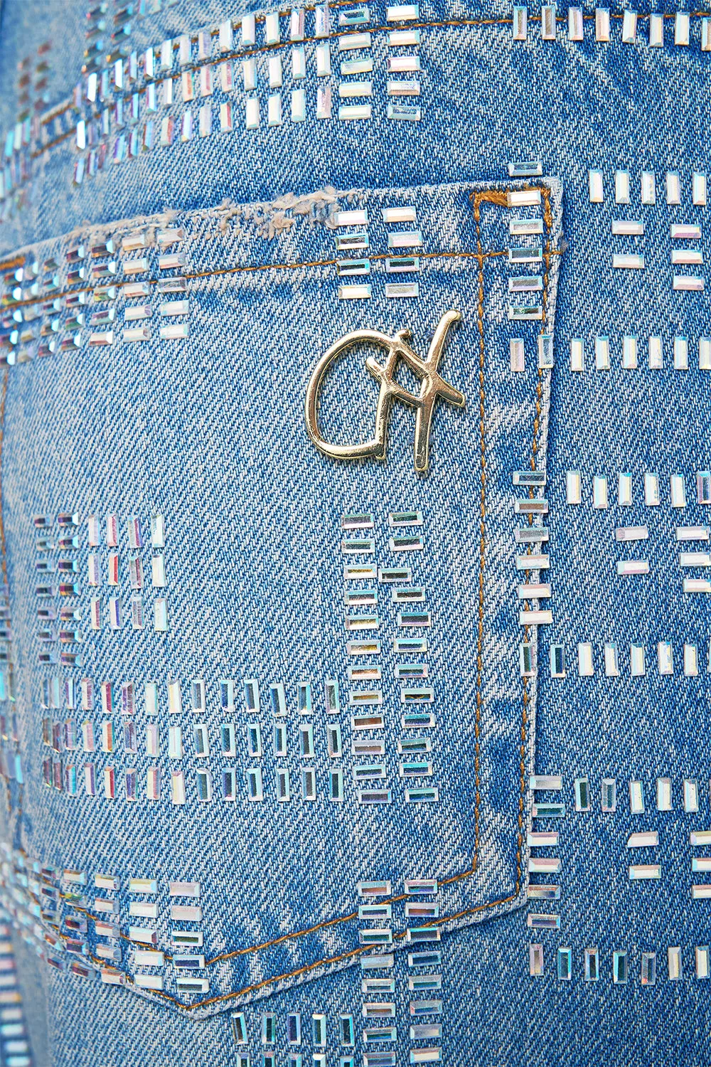 MILLA MYSTIC MONOGRAM GIRLFRIEND JEAN DENIM