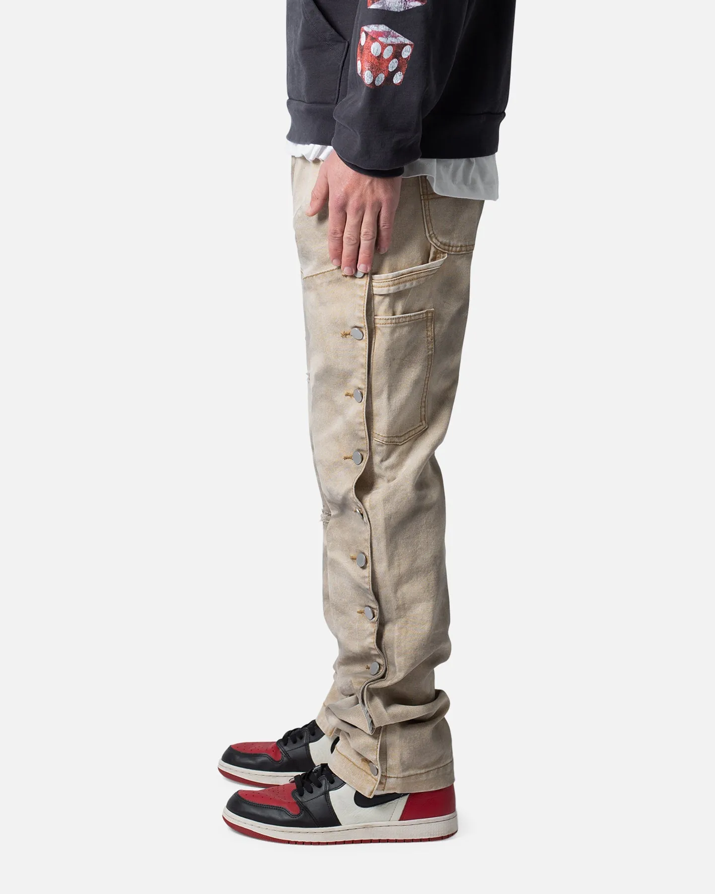 MNML V624 Snap Off Baggy Pants Brown