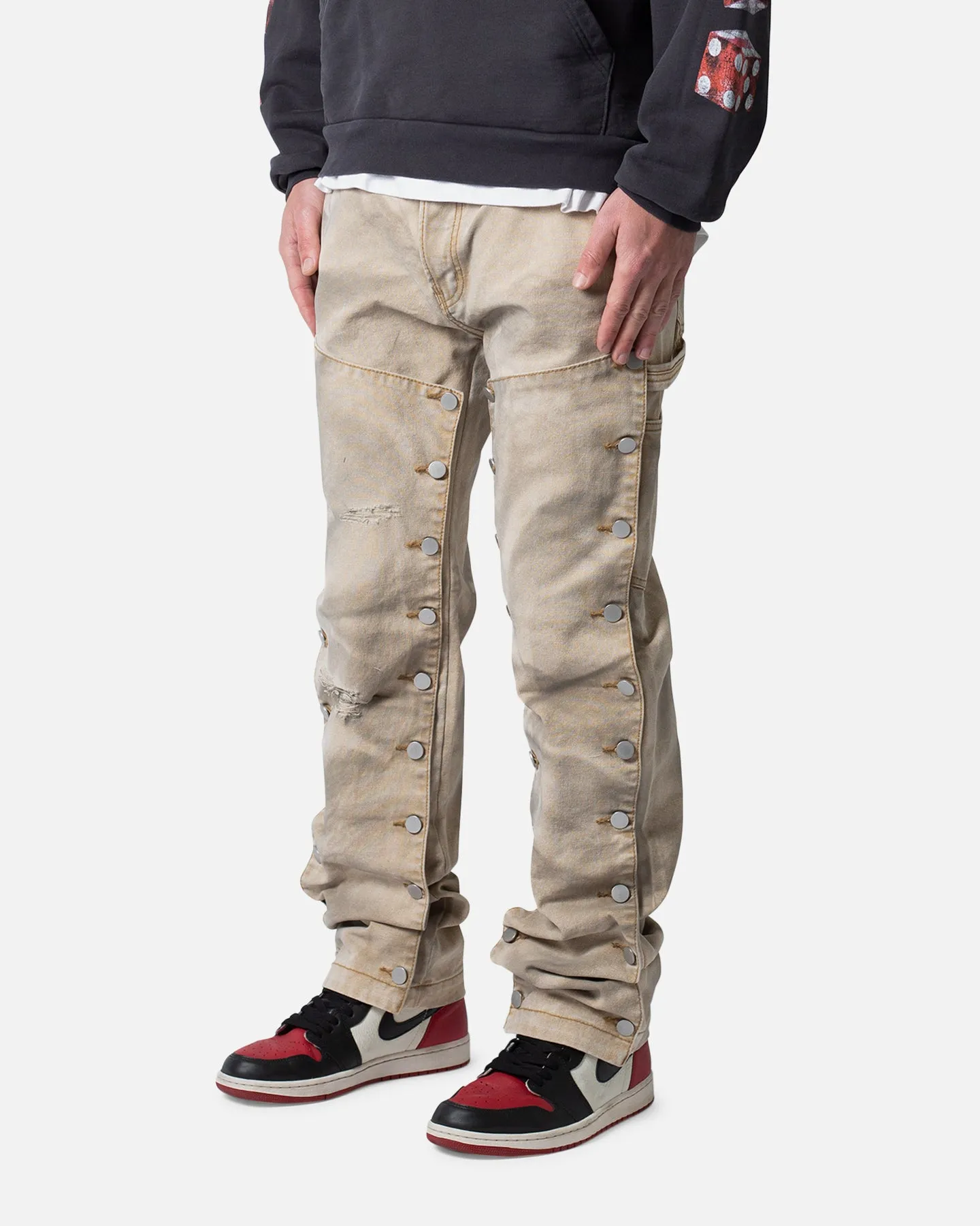 MNML V624 Snap Off Baggy Pants Brown