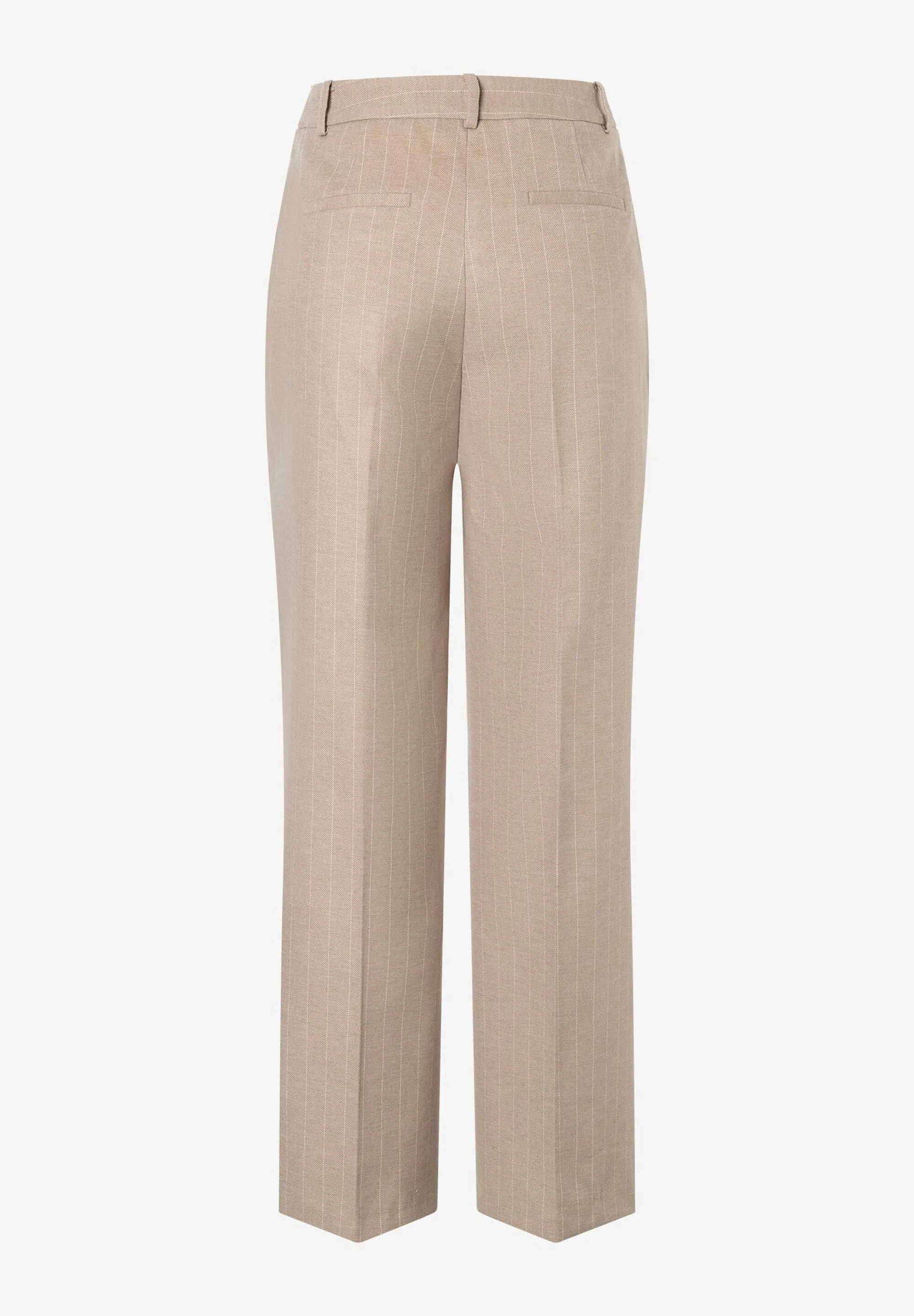 More & More Pinstripe Wide Leg Trousers Beige